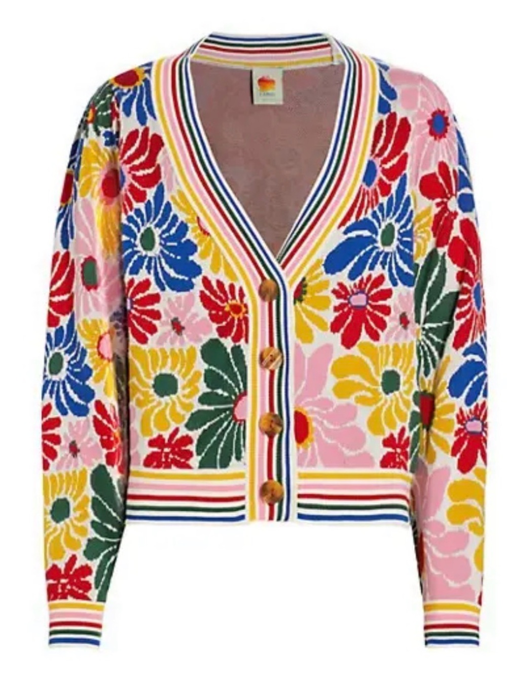 FARM Rio Sunny Daisy Cardigan - Picture 2 of 3